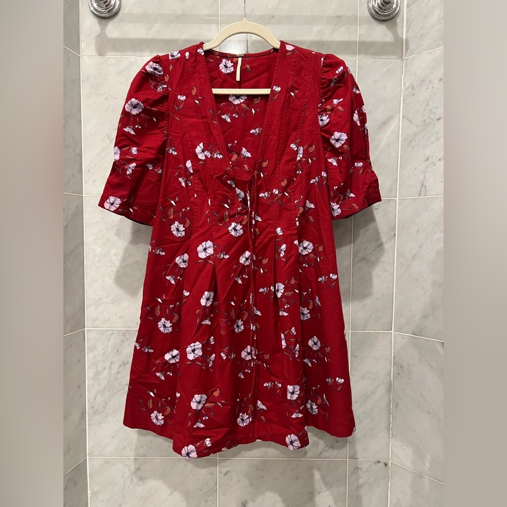 Free People Tie-Front Dress with Pockets